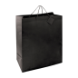Image SAC BOUTIQUE ANSES CORDON  150 G/M2 40+15x50 CM NOIR CELLULOSE (100 UNITÉ) #1