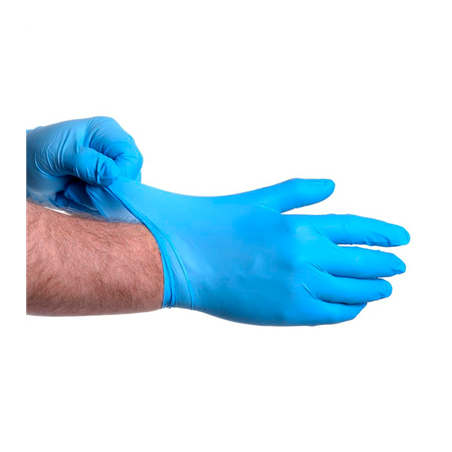 GANTS  SIZE: M BLEU NITRILE (100 UNITÉ)