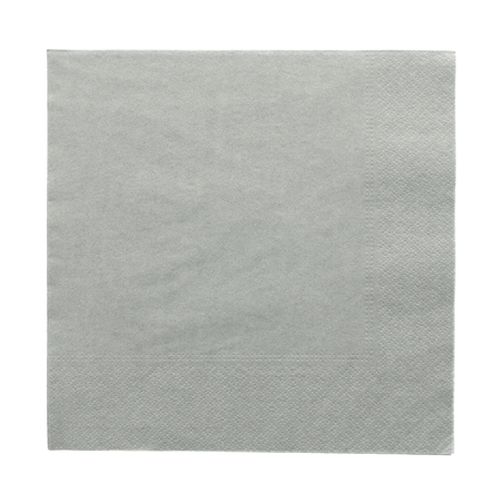 Image SERVIETTES ECOLABEL 2 PLIS  18 G/M2 39x39 CM GRIS OUATE (1600 UNITÉ) #1