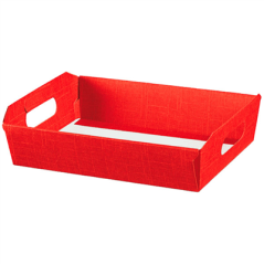 Image 30 U. CORBEILLES 40x30x12 CM ROUGE CARTON (30 UNITÉ) #1