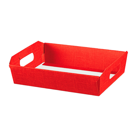 Image 30 U. CORBEILLES  40x30x12 CM ROUGE CARTON (30 UNITÉ) #1