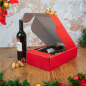 Image 30 U. COFFRETS 2 BOUTEILLES  34x18,5x9 CM ROUGE CARTON (30 UNITÉ) #2