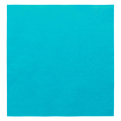 Image SERVIETTES ECOLABEL 2 PLIS 18 G/M2 39x39 CM BLEU TURQUOISE OUATE (1600 UNITÉ) #1