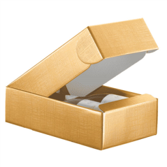 Image 30 U. COFFRETS 2 BOUTEILLES 'EL DORADO' 34x18,5x9 CM DORE CARTON (1 UNITÉ) #1