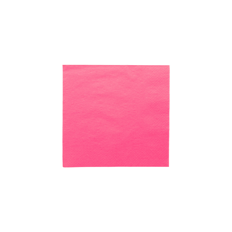 SERVIETTES ECOLABEL 2 PLIS  18 G/M2 39x39 CM FUCHSIA OUATE (1600 UNITÉ)