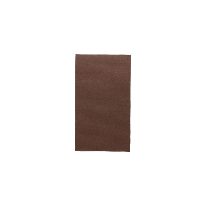 SERVIETTES ECOLABEL P. 1/6 'DOUBLE POINT' 18 G/M2 33x40 CM CHOCOLAT OUATE (2000 UNITÉ)