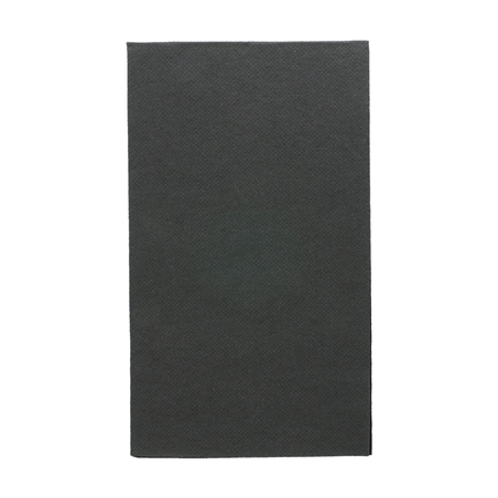 Image SERVIETTES ECOLABEL P. 1/6 'DOUBLE POINT' 18 G/M2 33x40 CM NOIR OUATE (2000 UNITÉ) #1