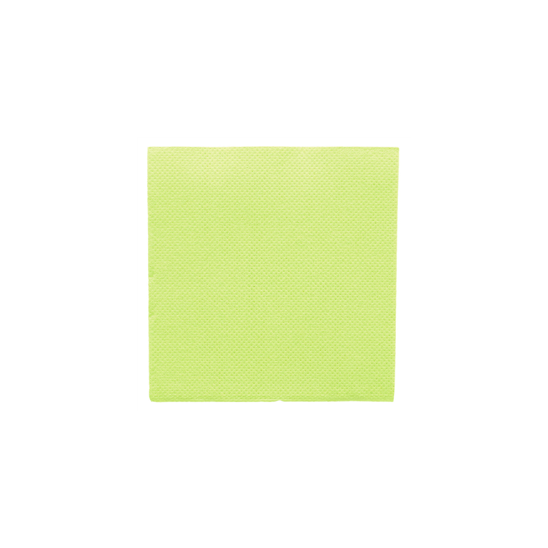 SERVIETTES ECOLABEL 'DOUBLE POINT' 18 G/M2 20x20 CM VERT ANIS OUATE (2400 UNITÉ)