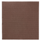 Image SERVIETTES ECOLABEL 'DOUBLE POINT' 18 G/M2 20x20 CM CHOCOLAT OUATE (2400 UNITÉ) #1