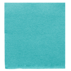 Image SERVIETTES ECOLABEL 'DOUBLE POINT' 18 G/M2 20x20 CM BLEU TURQUOISE OUATE (2400 UNITÉ) #1