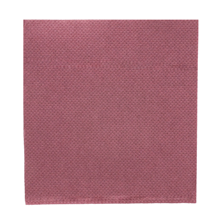 Image SERVIETTES ECOLABEL 'DOUBLE POINT' 18 G/M2 20x20 CM PRUNE OUATE (2400 UNITÉ) #1