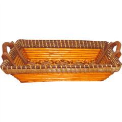 Image 20 U. CORBEILLES POUR LOTS 45x35x9 CM MARRON OSIER (1 UNITÉ) #1