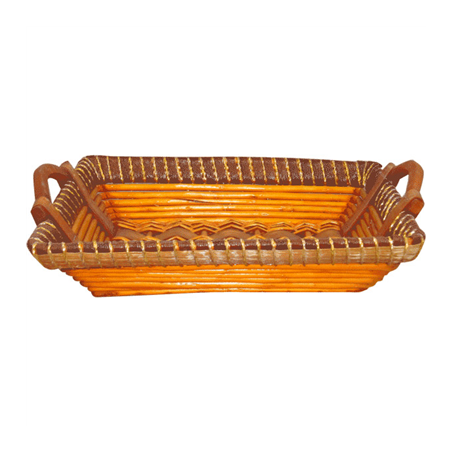 Image 20 U. CORBEILLES POUR LOTS  45x35x9 CM MARRON OSIER (1 UNITÉ) #1