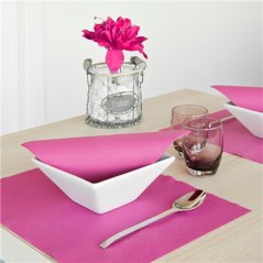 SERVIETTES 55 G/M2 40x40 CM FUCHSIA AIRLAID (700 UNITÉ)