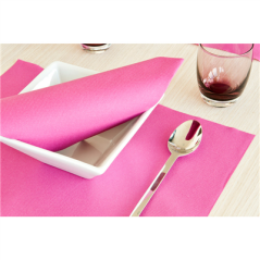 Image SERVIETTES  55 G/M2 40x40 CM FUCHSIA AIRLAID (700 UNITÉ) #4