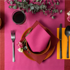 Image SERVIETTES  55 G/M2 40x40 CM FUCHSIA AIRLAID (700 UNITÉ) #5