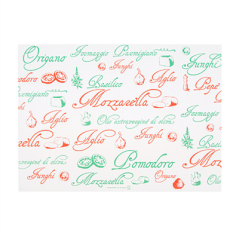 Image SETS DE TABLE 'PIZZA' 48 G/M2 31x43 CM BLANC CELLULOSE (2000 UNITÉ) #1