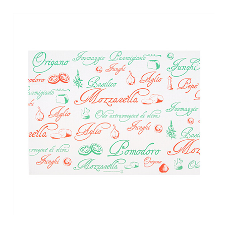 Image SETS DE TABLE 'PIZZA' 48 G/M2 31x43 CM BLANC CELLULOSE (2000 UNITÉ) #1