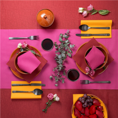 Image "TÊTE-À-TÊTE" PRÉ. 120CM (20 FEU.)  55 G/M2 0,40x24 M FUCHSIA AIRLAID (6 UNITÉ) #3