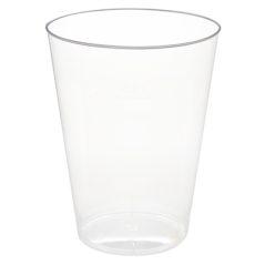 Image VERRES INJECTÉS 200 ML Ø 7,5/5,1x9,7 CM TRANSPARENT CRISTAL PS (1000 UNITÉ) #1