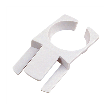 Image PORTE-VERRES POUR FIXER À L'ASSIETTE  7,5x4,2 CM BLANC PLASTIQUE (200 UNITÉ) #1