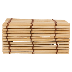 Image PETITES BOÎTES SUSHI  8,5x8,5x4 CM NATUREL BAMBOU (50 UNITÉ) #3