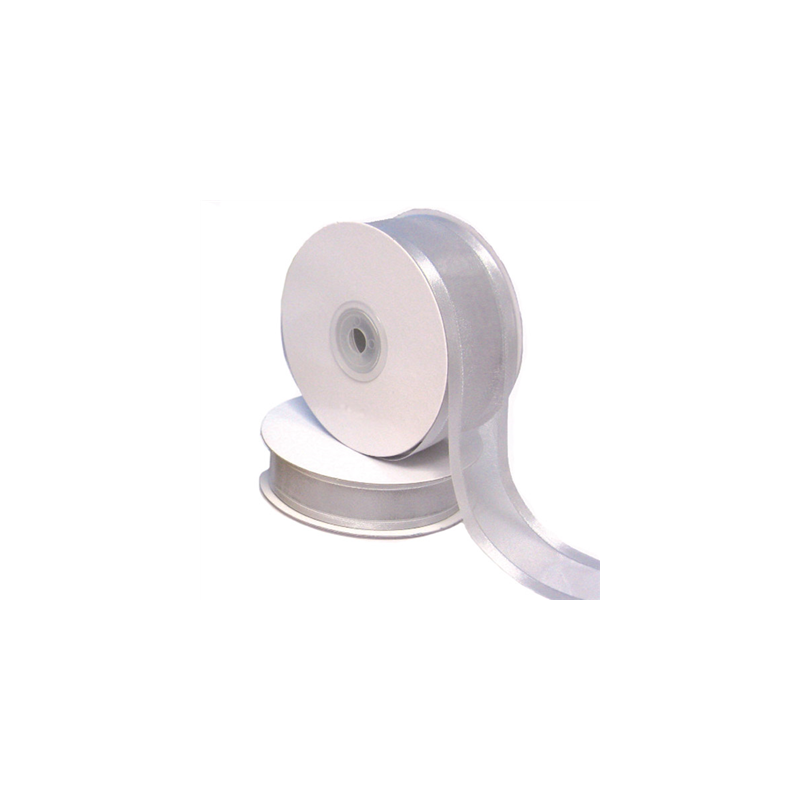 RUBAN CADEAU ORGANDY 23 MMx50 M ARGENTE POLYESTER (1 UNITÉ) RUBAN CADEAU ORGANDY 23 MMx50 M ARGENTE POLYESTER (1 UNITÉ)
