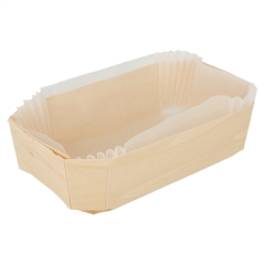 Image 400 U. BARQUETTES BOIS + MOULES SILICONÉS 400 ML 14x9x4,5 CM NATUREL BOIS (400 UNITÉ) #1