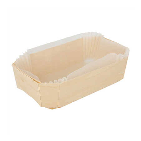 Image 400 U. BARQUETTES BOIS + MOULES SILICONÉS 400 ML 14x9x4,5 CM NATUREL BOIS (400 UNITÉ) #1