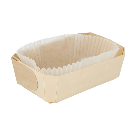 Image 300 U. BARQUETTES BOIS + MOULES SILICONÉS 800 ML 18,5x11,5x5,5 CM NATUREL BOIS (300 UNITÉ) #1