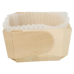 Image 300 U. BARQUETTES BOIS + MOULES SILICONÉS 800 ML 18,5x11,5x5,5 CM NATUREL BOIS (300 UNITÉ) #3