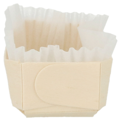 Image 700 U. BARQUETTES BOIS + MOULES SILICONÉS 150 ML 12x6x3,5 CM NATUREL BOIS (700 UNITÉ) #3
