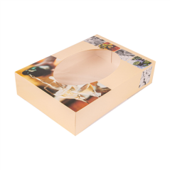 Image 50 U. CARTONS AUTOMONTABLES TRAITEUR AVEC FENÊTRE 325 G/M2 35x25x8 CM QUADRICHROMIE CARTON (50 UNITÉ) #1