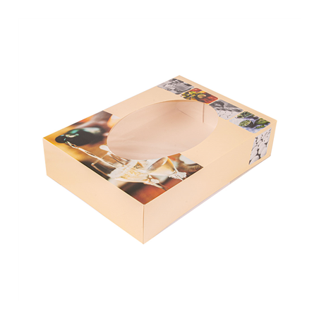 Image 50 U. CARTONS AUTOMONTABLES TRAITEUR AVEC FENÊTRE  325 G/M2 35x25x8 CM QUADRICHROMIE CARTON (50 UNITÉ) #1