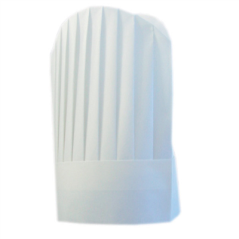 Image TOQUES CONTINENTAL CHEF'S "ROUND TOP" 31 CM BLANC AIRLAID (10 UNITÉ) #1