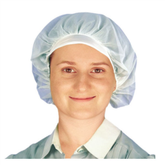 Image CHARLOTTES AVEC VISIÈRE 25x23 CM BLANC POLYESTER (10 UNITÉ) #1