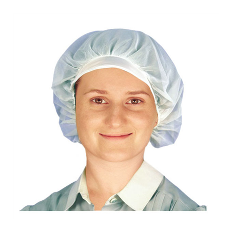 Image CHARLOTTES AVEC VISIÈRE  25x23 CM BLANC POLYESTER (10 UNITÉ) #1