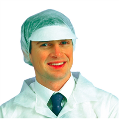 Image CHARLOTTES AVEC VISIÈRE Ø 28 CM BLANC AIRLAID (50 UNITÉ) #1