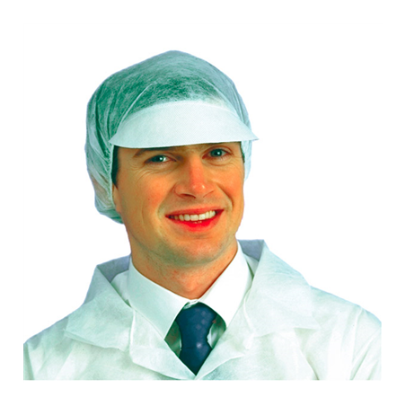 Image CHARLOTTES AVEC VISIÈRE  Ø 28 CM BLANC AIRLAID (50 UNITÉ) #1