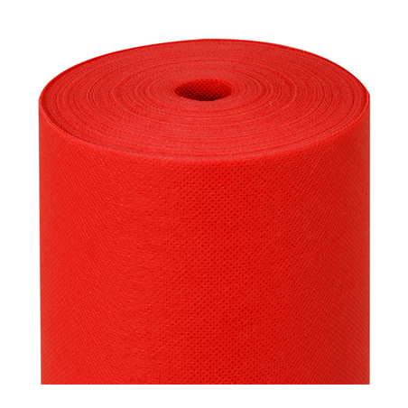 Image NAPPE PRÉ-DÉCOUPÉE 120 CM 'SPUNBOND' 60 G/M2 1,20x50,4 M ROUGE PP (1 UNITÉ) #1