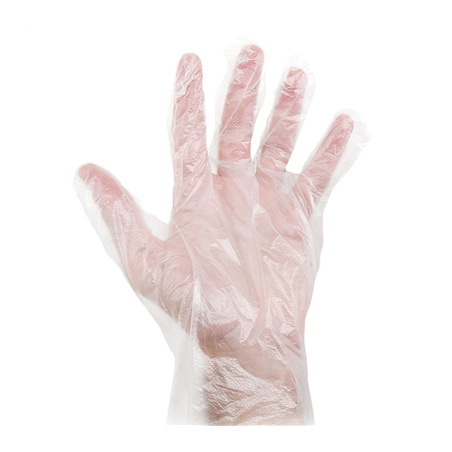 GANTS  SIZE: L TRANSPARENT PEHD (100 UNITÉ)
