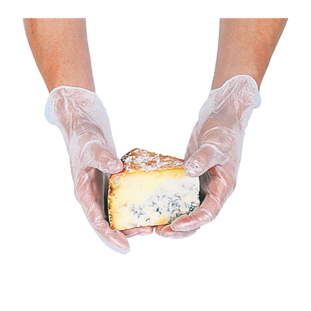 Image GANTS AVEC TALC  SIZE: M TRANSLUCIDE PVC (100 UNITÉ) #1