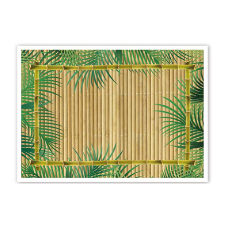 Image SETS DE TABLE OFFSET 'BAMBOO' 70 G/M2 31x43 CM QUADRICHROMIE PAPIER (2000 UNITÉ) #1