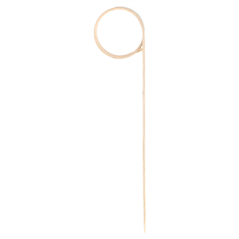 Image PIQUES "SPIRALE"  9 (h) CM NATUREL BAMBOU (100 UNITÉ) #3