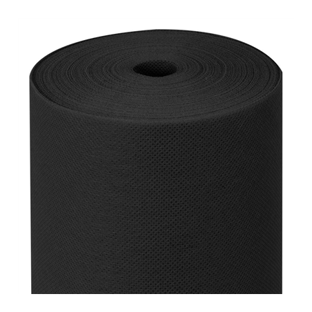 Image NAPPE PRÉ-DÉCOUPÉE 120 CM 'SPUNBOND' 60 G/M2 1,20x50,4 M NOIR PP (1 UNITÉ) #1