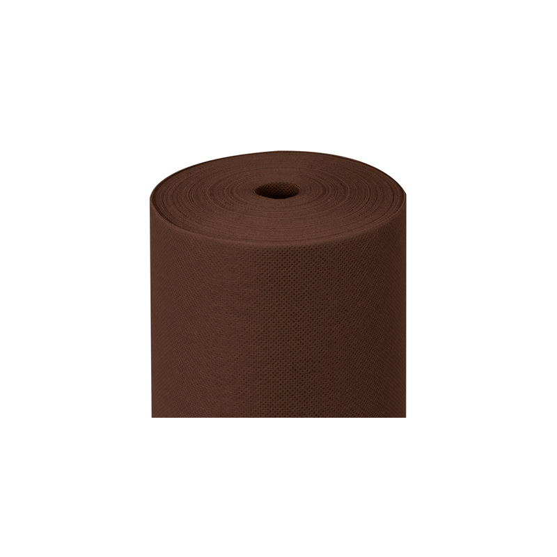 NAPPE PRÉ-DÉCOUPÉE 120 CM 'SPUNBOND' 60 G/M2 1,20x50,4 M CHOCOLAT PP (1 UNITÉ)