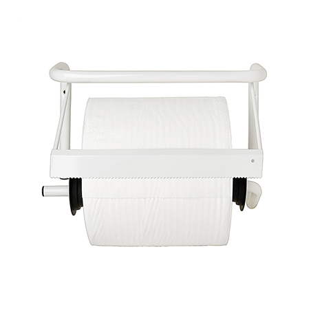 Image DISTRIBUTEUR MURAL PAPIER INDUSTRIEL  38,5x27x17,5 CM BLANC FER (1 UNITÉ) #1