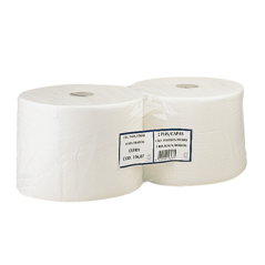 BOBINES ECOLABEL 2 PLIS - 2,5 KG 19 G/M2 Ø26x24 CM BLANC OUATE (2 UNITÉ)