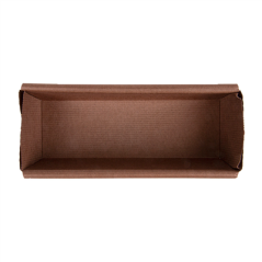 Image MOULES CUISSON PÂTISSERIE  140 G/M2 20x6,5x4,5 CM MARRON CELLULOSE (500 UNITÉ) #3