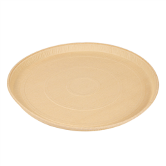 Image MOULES RONDS ENFOURNER  150 G/M2 Ø 30x1,5 CM NATUREL PAPIER SILICONE (400 UNITÉ) #1